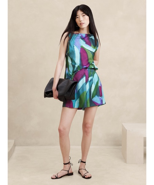 [BANANA REPUBLIC FACTORY STORE] безрукавка блуза X-SMALL оттенок зеленого прочее женский 