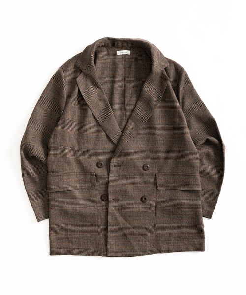 Adoon plain TRルーズダブルテーラードジャケット Mサイズ Adoon plain ジャケット テーラードジャケット メンズ レディース