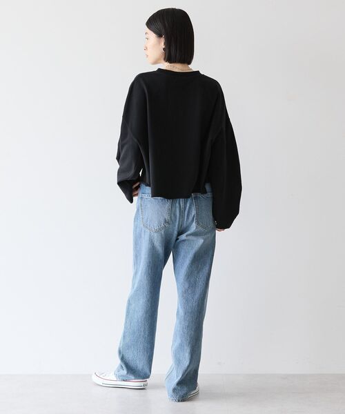 tシャツ ミニ裏毛タックスリーブ カットソー レディース AMERICAN HOLIC tシャツ Tシャツ ミニ裏毛タックスリーブ