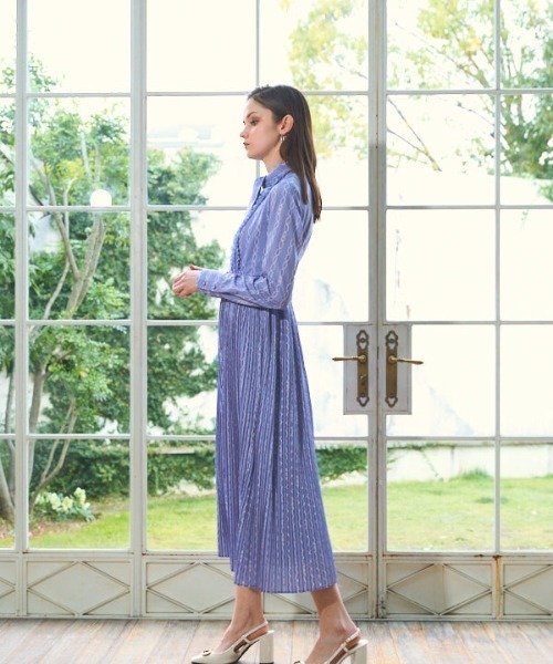 ERADIE ワンピース Bowtie pleated dress ボウタイプリーツ