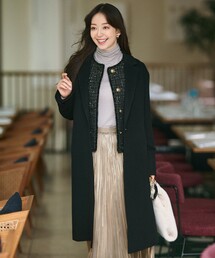 専用23区　今季【滝沢眞規子さん着用】ウールカシミヤビーバー チェスターコート 23区 コート チェスターコート 「滝沢眞規子さん着用」ウール
