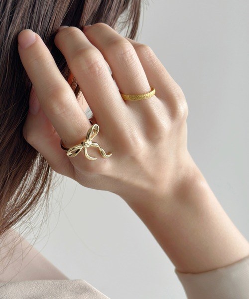 sowang 指輪 リング ロング ナロー リボンリング-long narrow ribbon