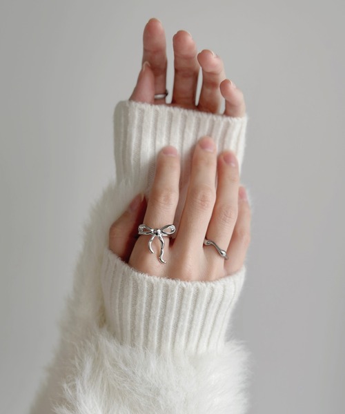 sowang 指輪 リング ロング ナロー リボンリング-long narrow ribbon