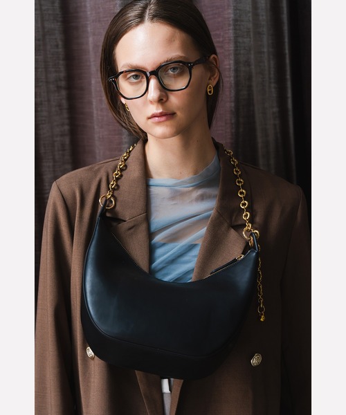 LA MARGE ショルダーバッグ バッグ 「本革」 ハーフムーン