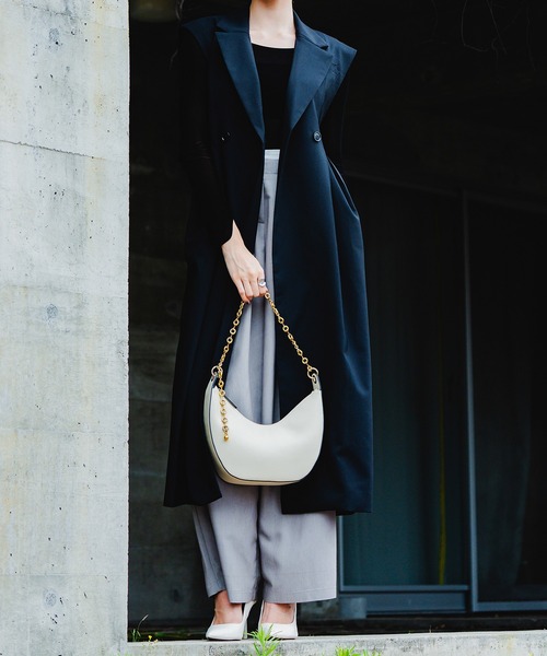 LA MARGE ショルダーバッグ バッグ 「本革」 ハーフムーン