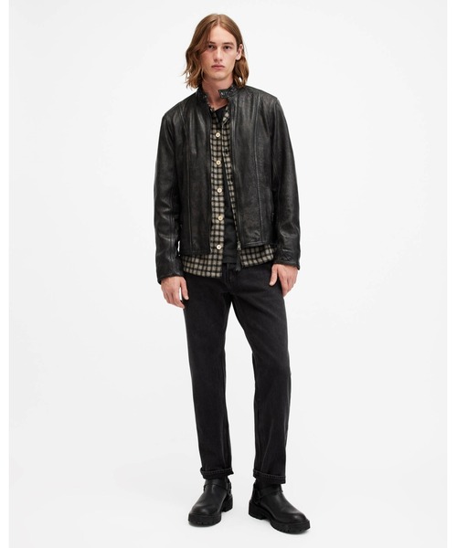 ALLSAINTS コート ジャケット MURPHY TAB COLLAR LEATHER JACKET 