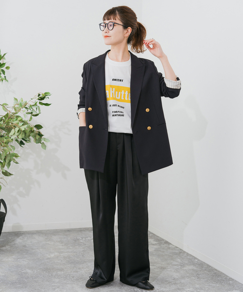 Spick＆Span ジャケット テーラードジャケット プレーンウィーブ
