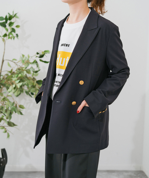 Spick＆Span ジャケット テーラードジャケット プレーンウィーブ