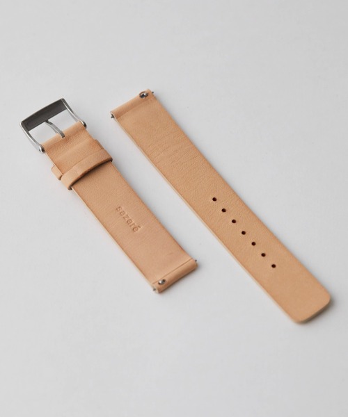 腕時計 「sazare/さざれ」 SK01 / SS 腕時計　 WHITE DIAL / NUME LEATHER メンズ レディースの画像