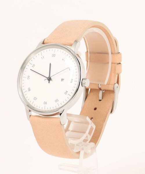 腕時計 「sazare/さざれ」 SK01 / SS 腕時計　 WHITE DIAL / NUME LEATHER メンズ レディースの画像