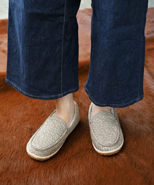 「Minnetonka」 モカシンシューズ 8 グレー レディース_画像2