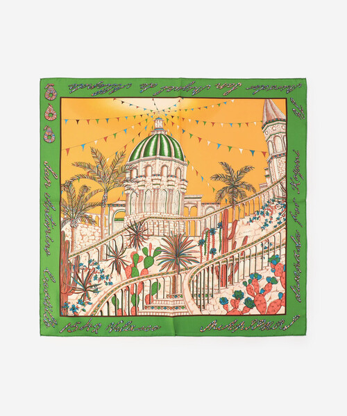 manipuri bshop シルクスカーフ manipuri | シルクスカーフ カクテル 65×65 WOMEN