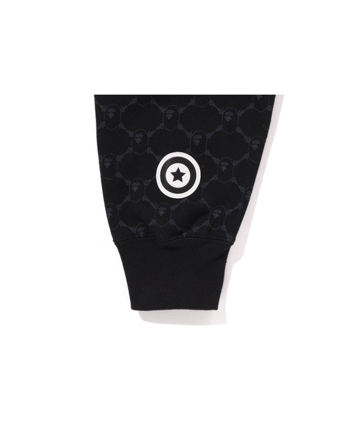 A BATHING APE パーカー COLLEGE MONOGRAM RELAXED FIT SHARK