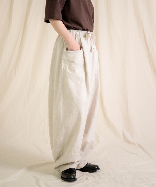 Brocante パンツ 「Brocante / ブロカント」 綿麻アムンゼンクロス