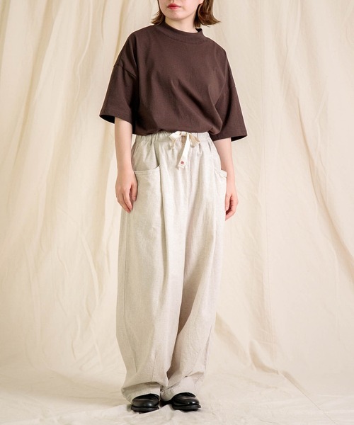 Brocante パンツ 「Brocante / ブロカント」 綿麻アムンゼンクロス