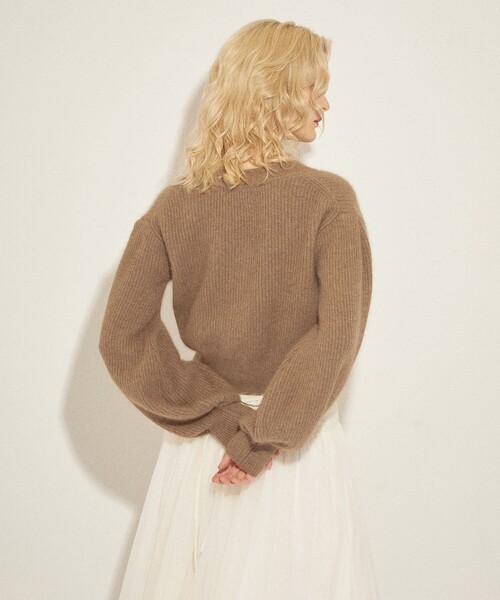 「DEICY」 ニットカーディガン FREE モカ レディース_画像4