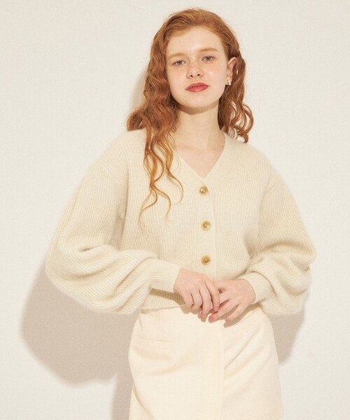 「DEICY」 ニットカーディガン FREE モカ レディース_画像5