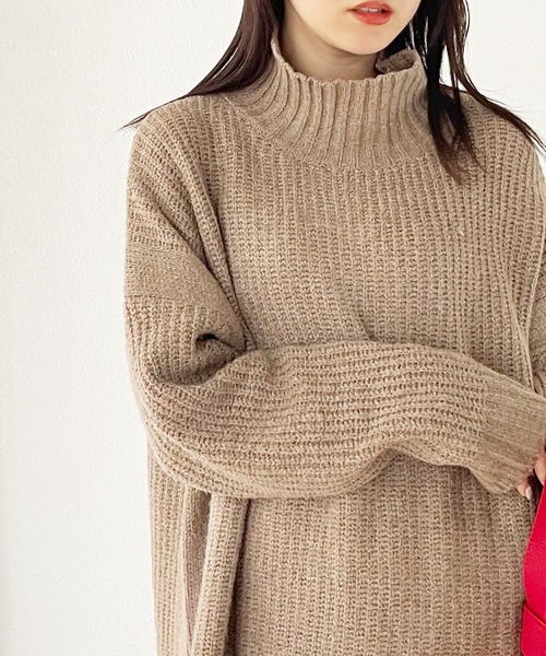 Shelly island（シェリーアイランド） 長袖ニット FREE ブラック