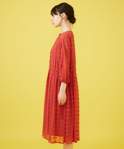 Jocomomola（ホコモモラ） ワンピース ビックドットドビーワンピース