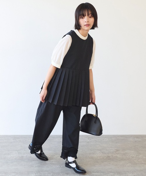 bulle de savon（ビュルデサボン） ベスト ジレ つぶつぶジャカード