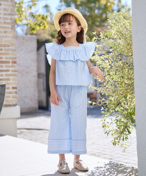 yoriストライプドットシャツ➕yori子供服フリルシャツセット約3万 yori 長袖ブラウス フリル レディース SIZE F (M) ヨリ – Rehello by