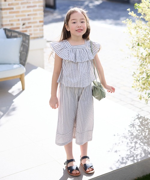 Piet セットアップ フリルブラウス ストライプ キッズ 子供服