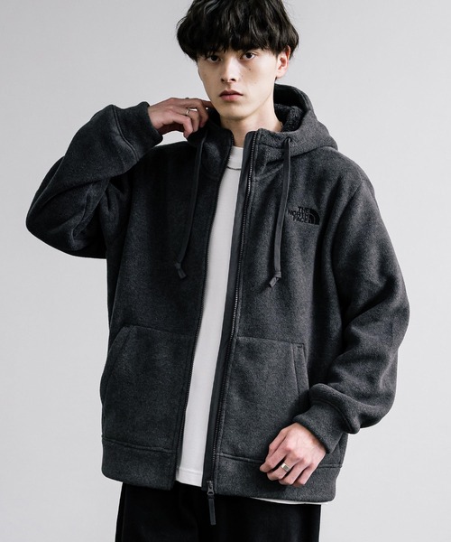 【美品】THE NORTH FACE ブラック ジップアップパーカー　Sサイズ THE NORTH FACE 「THE FACE」 ジップアップパーカー S ブラック メンズ