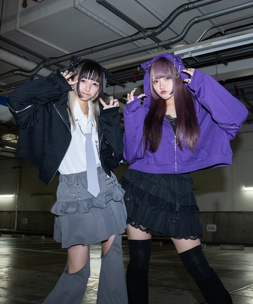 Pal elfy パーカー 猫耳ジップパーカー レディース : ZOZOTOWN Yahoo 