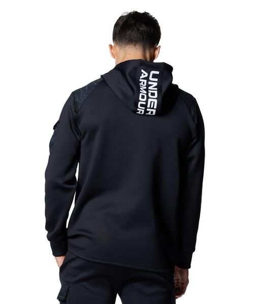 UNDER ARMOUR ブラック ジップアップ XL UNDER ARMOUR 「UNDER ARMOUR」 ジップアップパーカー X-LARGE