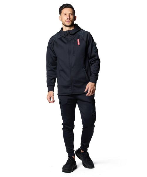UNDER ARMOUR ブラック ジップアップ XL UNDER ARMOUR 「UNDER ARMOUR」 ジップアップパーカー X-LARGE