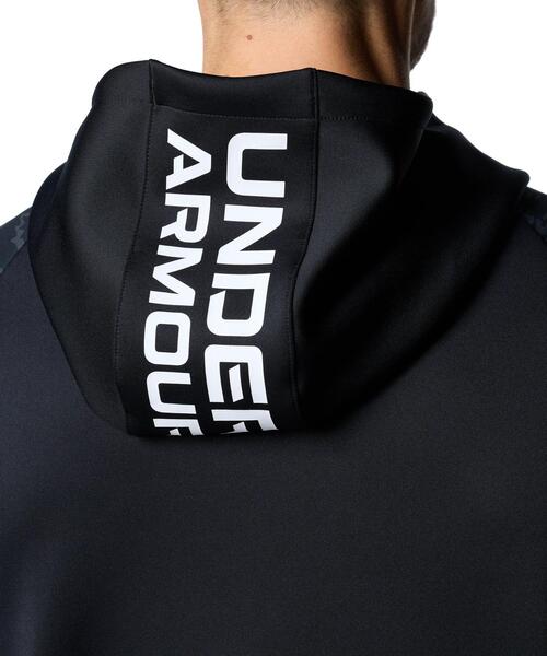 UNDER ARMOUR ブラック ジップアップ XL UNDER ARMOUR 「UNDER ARMOUR」 ジップアップパーカー X-LARGE