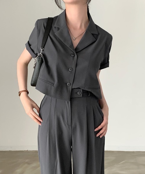 黒 Vネック 半袖 トップス　2点セット Tシャツ 2枚セット レディース プルオーバー 半袖 トップス Vネック