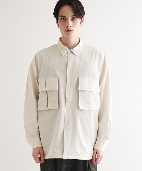 新品ARCHIVALREINVENT２ＷＡＹオーバーサイズタクティカルシャツ tk.TAKEO KIKUCHI（ティーケータケオキクチ） シャツ タクティカル