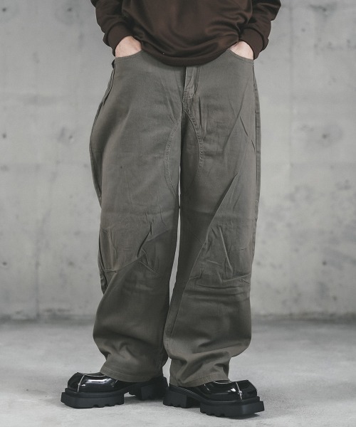 パンツ C.E CAVEMPT SQ NOISE WIDE CHINOS XL C.E / シーイー | NOISE 7 WIDE CHINOS - Black | 通販 - 正規