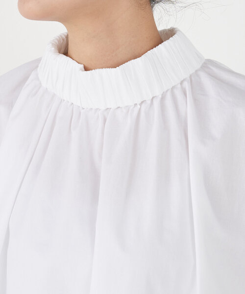 BEARDSLEY ブラウス シャツ ギャザーハイネックブラウス