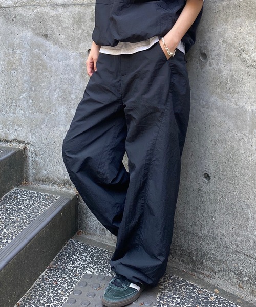 アンティアン　パンツ UNDERSTATEMENTs パンツ 「ユニセックス」ナイロンサイド切替え
