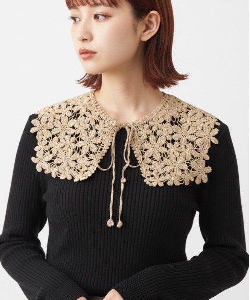 つけ襟 付け襟 「HIKA」FLOWERレース付け襟 : ZOZOTOWN Yahoo!店