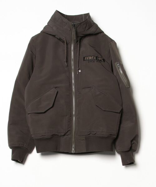 AVIREX（アヴィレックス） 刺繍ブルゾン M グリーン メンズ : ZOZOTOWN