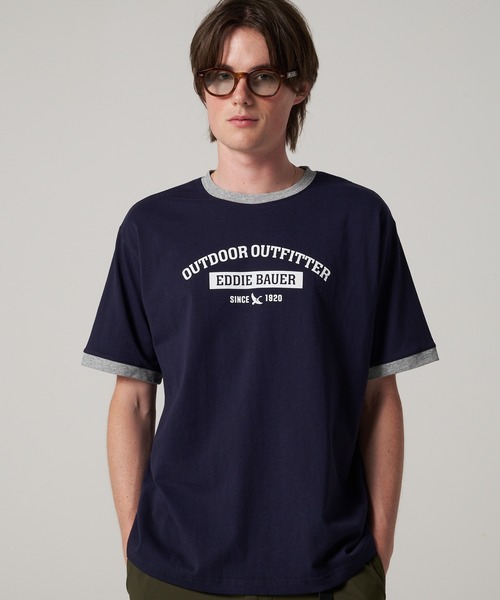 Eddie Bauer tシャツ トリム 半袖 Tシャツ メンズ : ZOZOTOWN