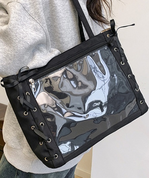 Per sist ence（パーシエンス） トートバッグ レースアップ痛バッグ