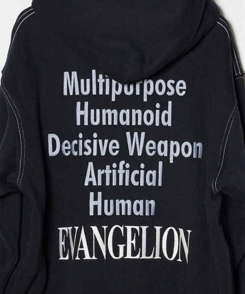 PLEASURES × エヴァンゲリオン 刺繍 ARTIFICIAL HUMAN パーカー PLEASURES パーカー PLEASURES/プレジャーズ×EVANGELION