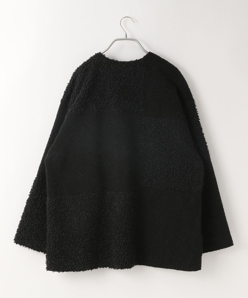 「LOWRYS FARM」 ノーカラージャケット FREE アイボリー レディース_画像2