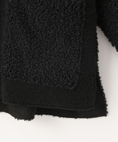 「LOWRYS FARM」 ノーカラージャケット FREE アイボリー レディース_画像7