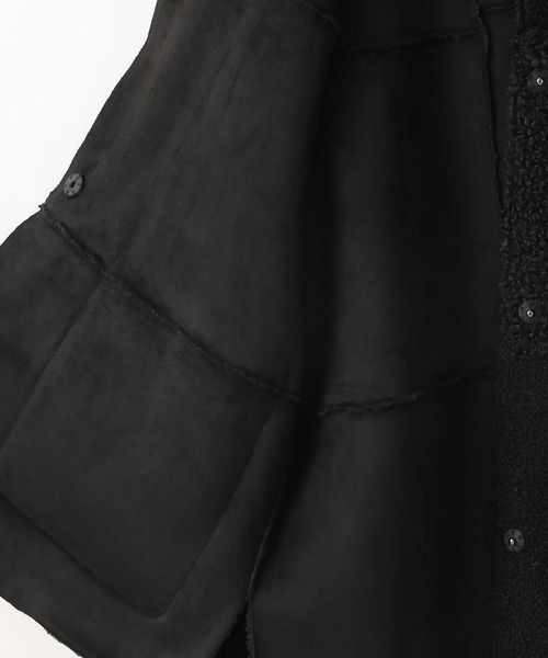 「LOWRYS FARM」 ノーカラージャケット FREE アイボリー レディース_画像8