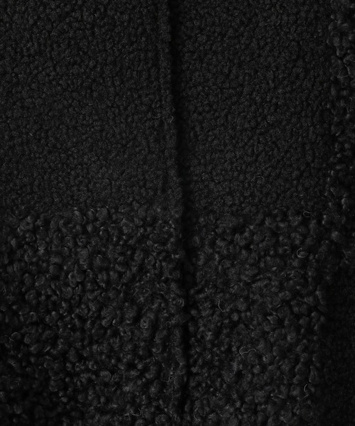 「LOWRYS FARM」 ノーカラージャケット FREE アイボリー レディース_画像9