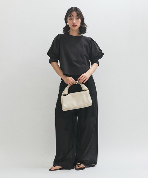【サステナブル】バルーンスリーブTシャツ ADAM ET ROPE' tシャツ 「サステナブル」バルーンスリーブT