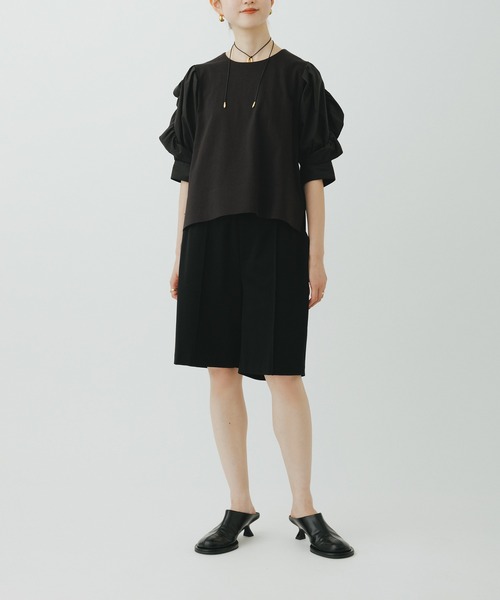 【サステナブル】バルーンスリーブTシャツ ADAM ET ROPE' tシャツ 「サステナブル」バルーンスリーブT