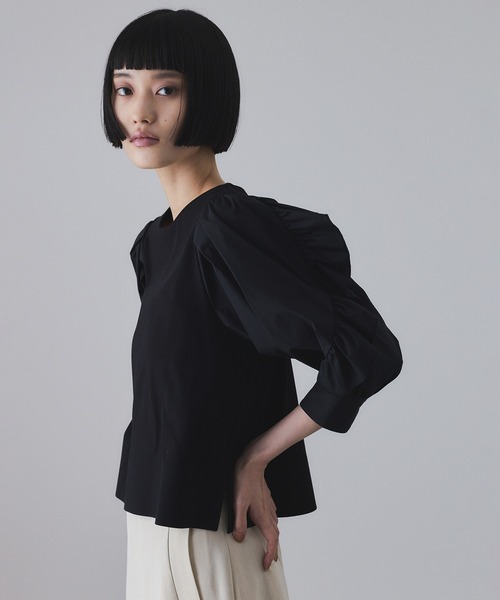 【サステナブル】バルーンスリーブTシャツ ADAM ET ROPE' tシャツ 「サステナブル」バルーンスリーブT