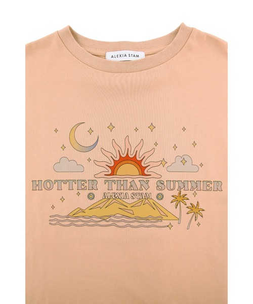 ALEXIA STAM（アリシアスタン） tシャツ 半袖 Hotter Than Summer Tee
