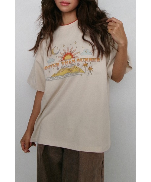 ALEXIA STAM（アリシアスタン） tシャツ 半袖 Hotter Than Summer Tee